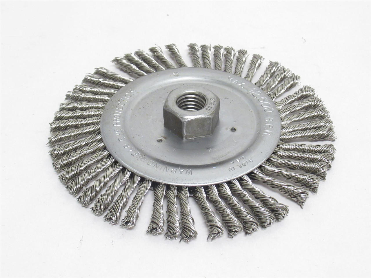 Radnor 64000336; Knot Wire Wheel Brush; SS; 6"OD