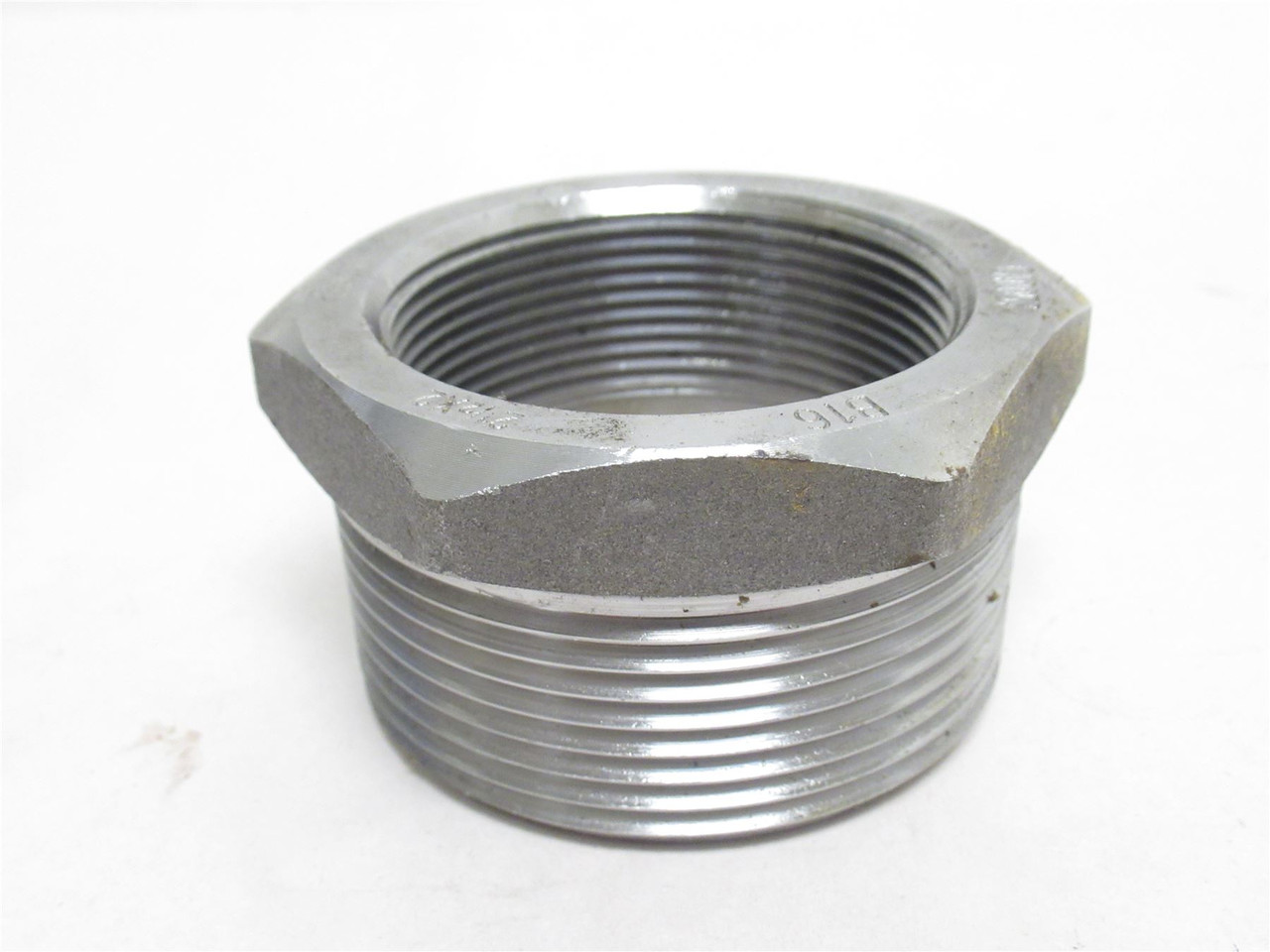 MFG- 42HB3024020; Steel Hex Reducer Bushing; 2-1/2NPT x 2NPT