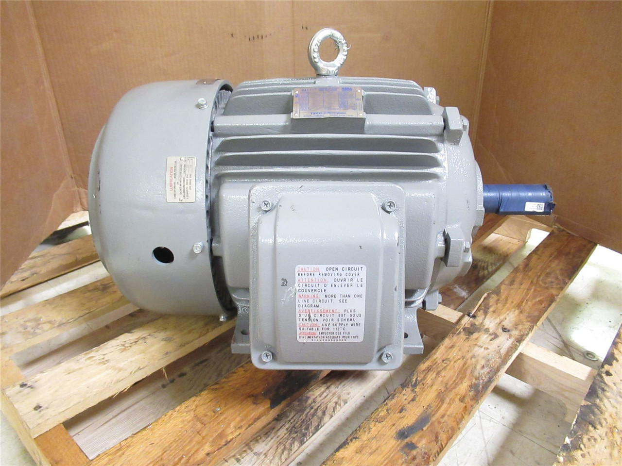 Westinghouse EP0154; AC Motor EHH8N 15HP 230/460VAC 1765RPM