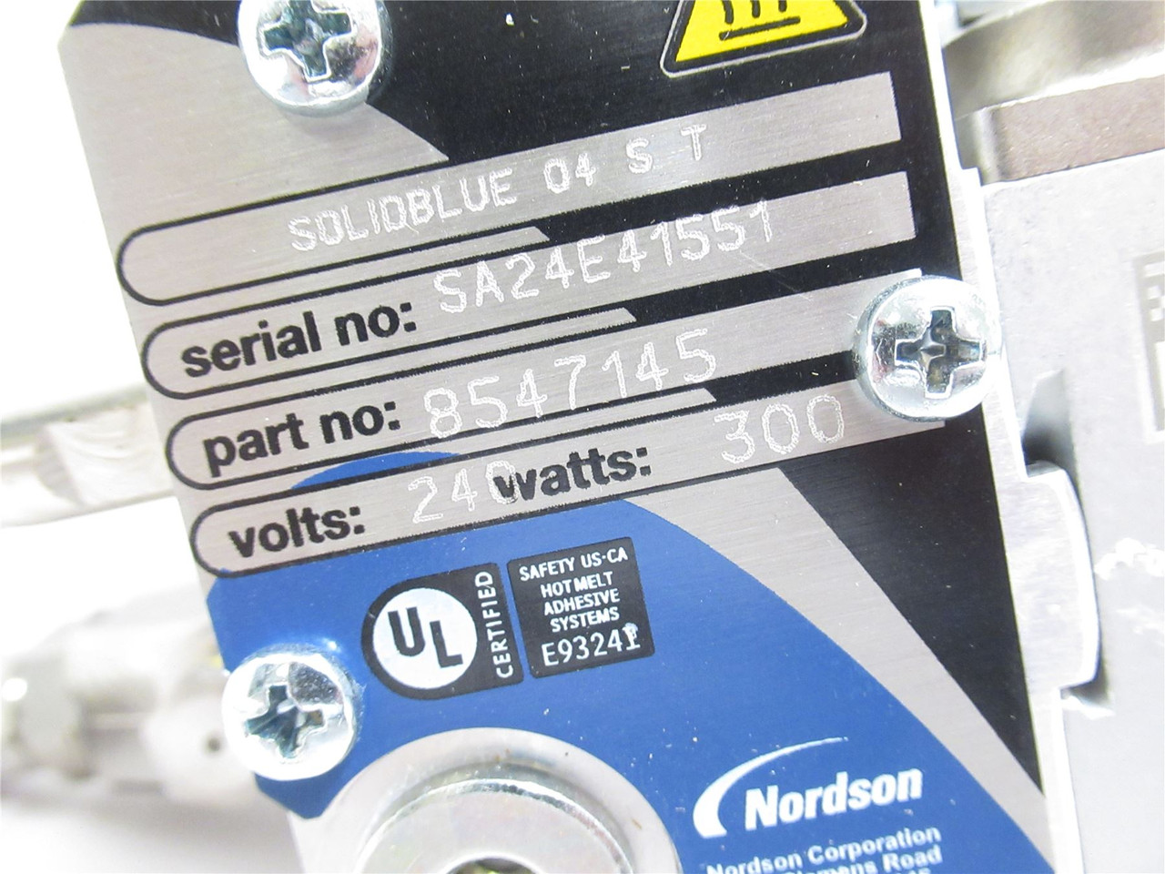 Nordson 8547145; Hot Glue Gun Assembly; 24VAC; 300 Watts