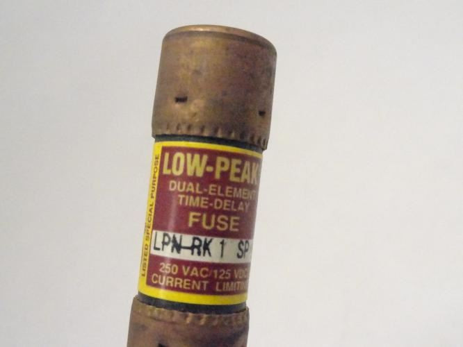 Bussmann LPN-RK 1 SP; Fuse; 1 Amp; 250VAC