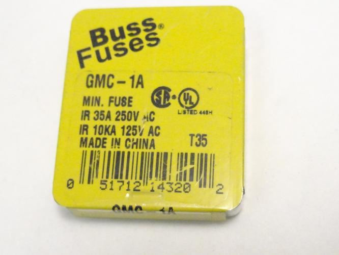Bussmann GMC-1A; Box-5 Fuse 1Amp; 250VAC