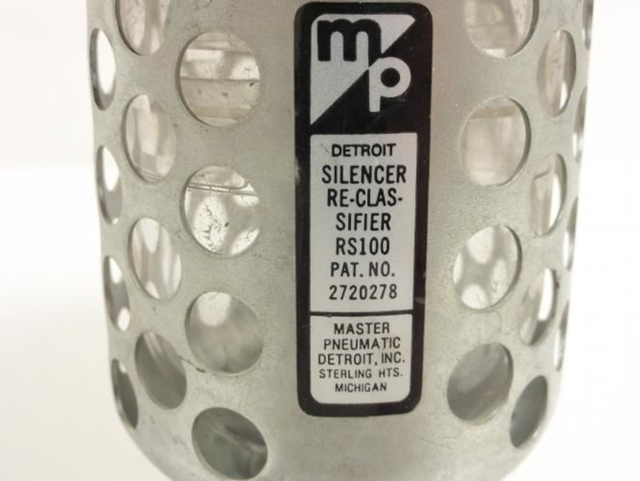 MP Detriot  RS100; Pneumatic Muffler 1/2 NPT MP Detriot  RS100; Pneumatic Muffler 1/2 NPT
