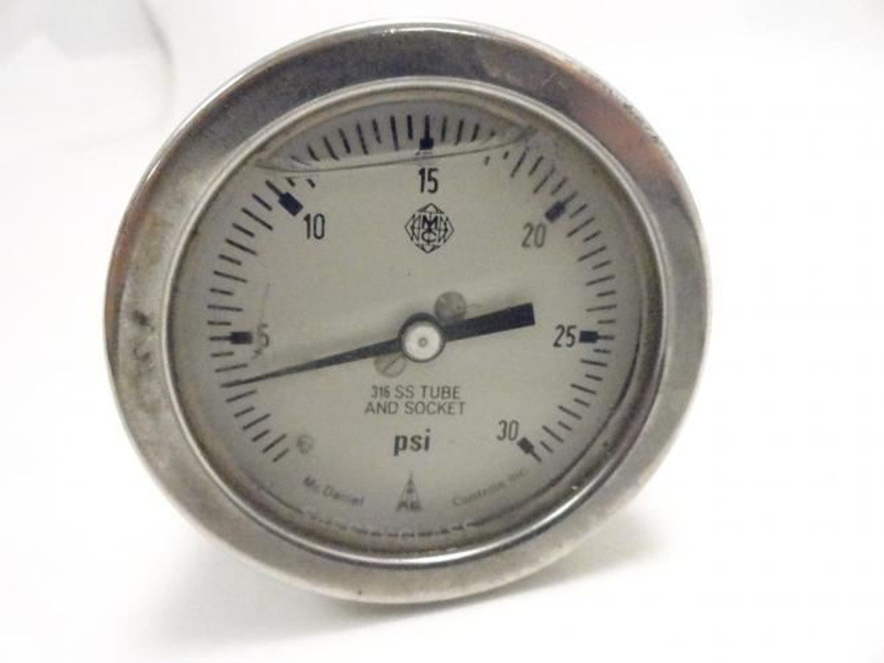 McDaniel Controls KBU 1/4; Pressure Gauge 2-1/2" SS Case