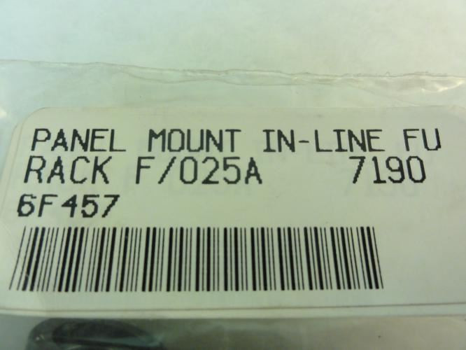 MFG- 6F457; In-Line Rack Panel Mount