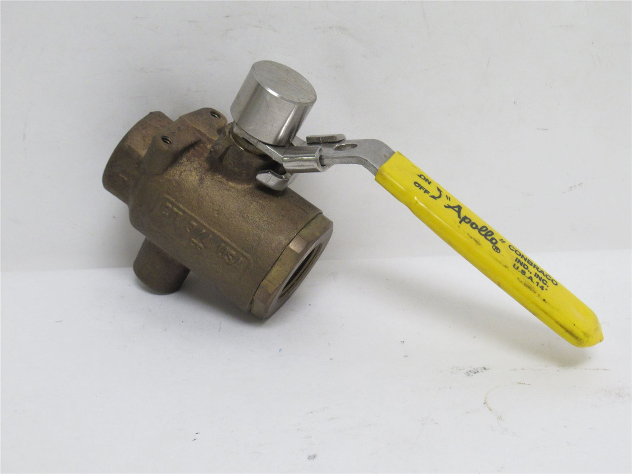 Apollo 7K-103; Auto-Drain Bronze Ball Valve 3/4NPT; 600WOG