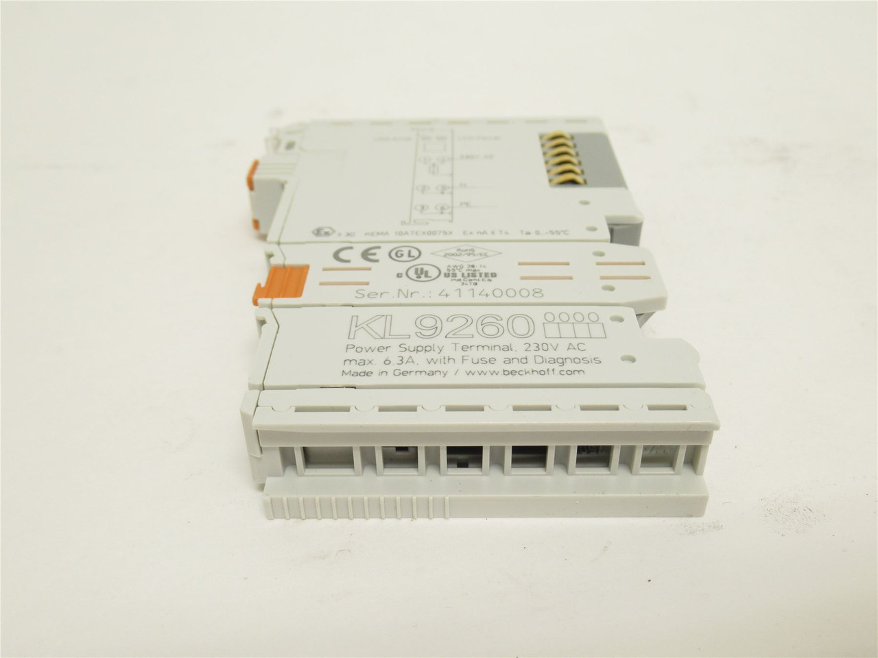 Beckhoff KL9260; Power Feed Terminal; 230VAC; 6.3A