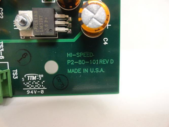 HI-SPEED P2-80-101; Analog PCB Circuit Board REV: D