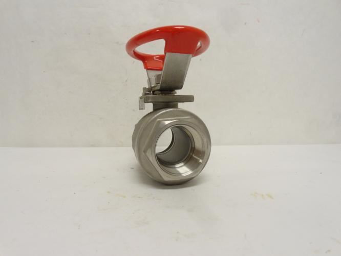 KM Contromatics KF8200OVLM3J; Inline Ball Valve; SS; 1-1/2"NPT
