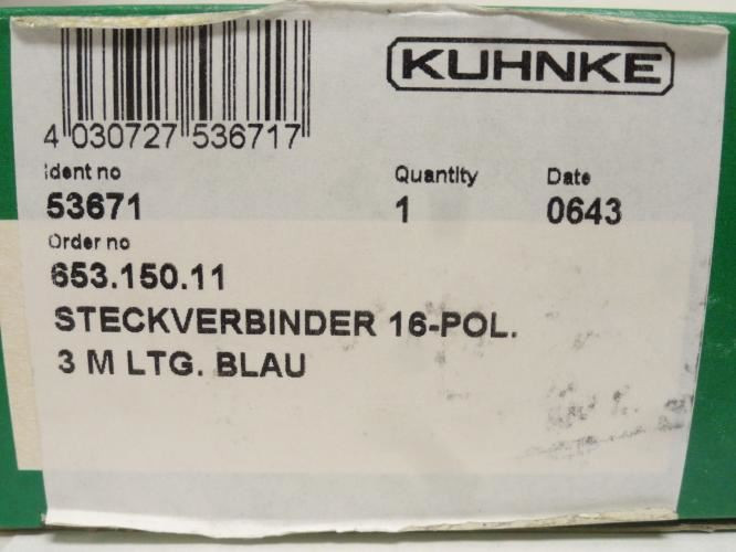 Kunkle 53671; MultiVac Plug In Connector 86850160000