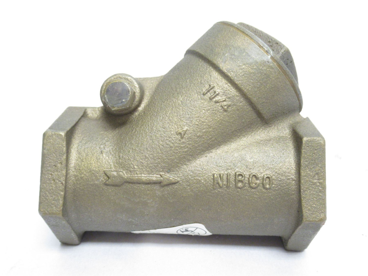 Nibco NL7300B; Bronze Wye Check Valve; 1-1/4NPT; 200PSI CWP