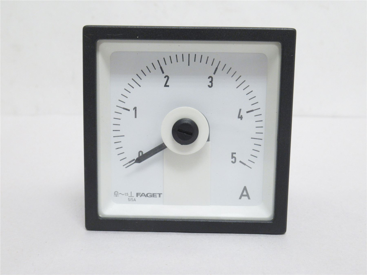 Faget 812279-3/20; Amp Meter; 2.5" Square OD; 5/5A