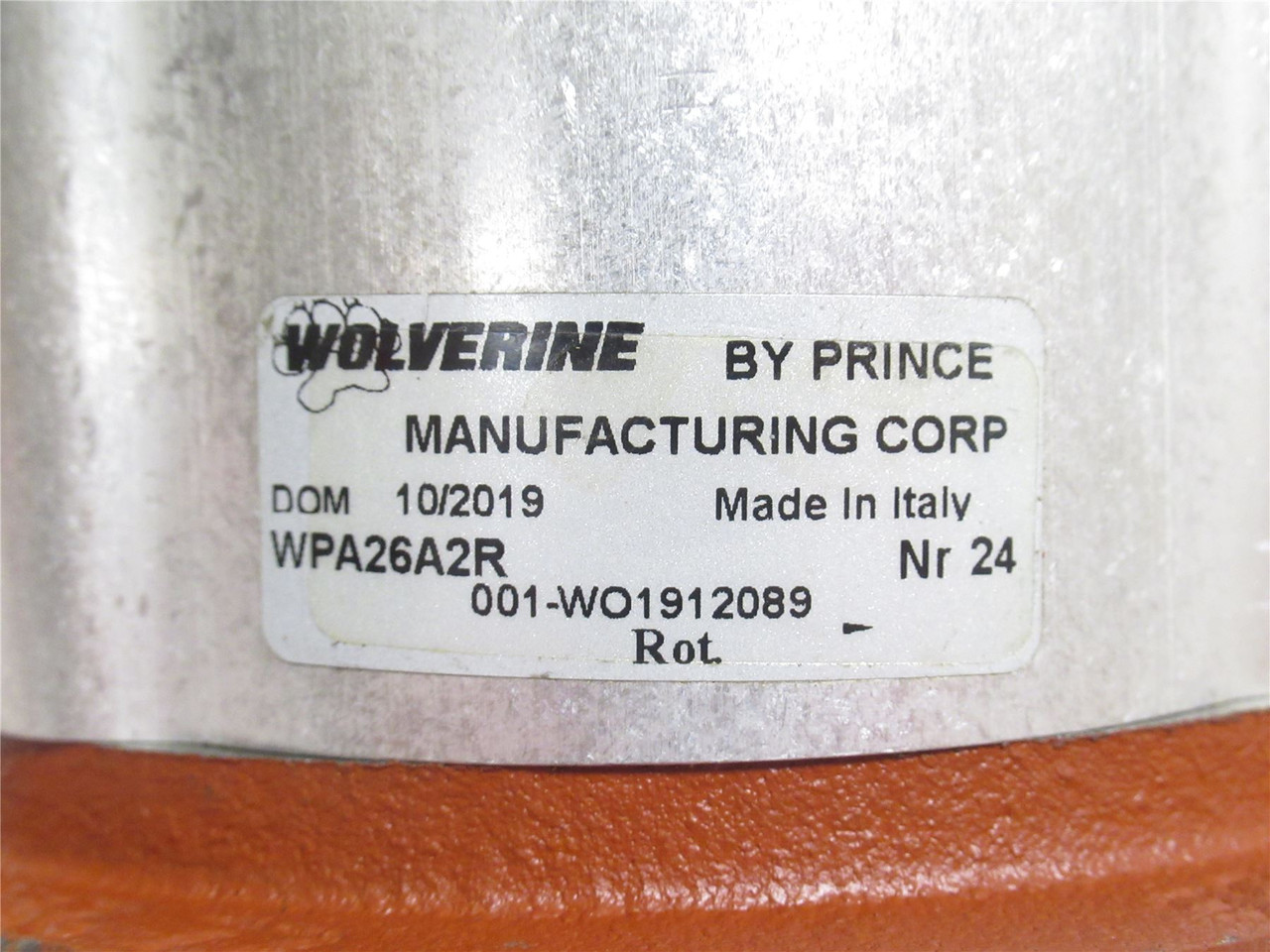 Prince WPA26A2R; Hydraulic Pump; Shaft: 5/8"OD x 1" Long