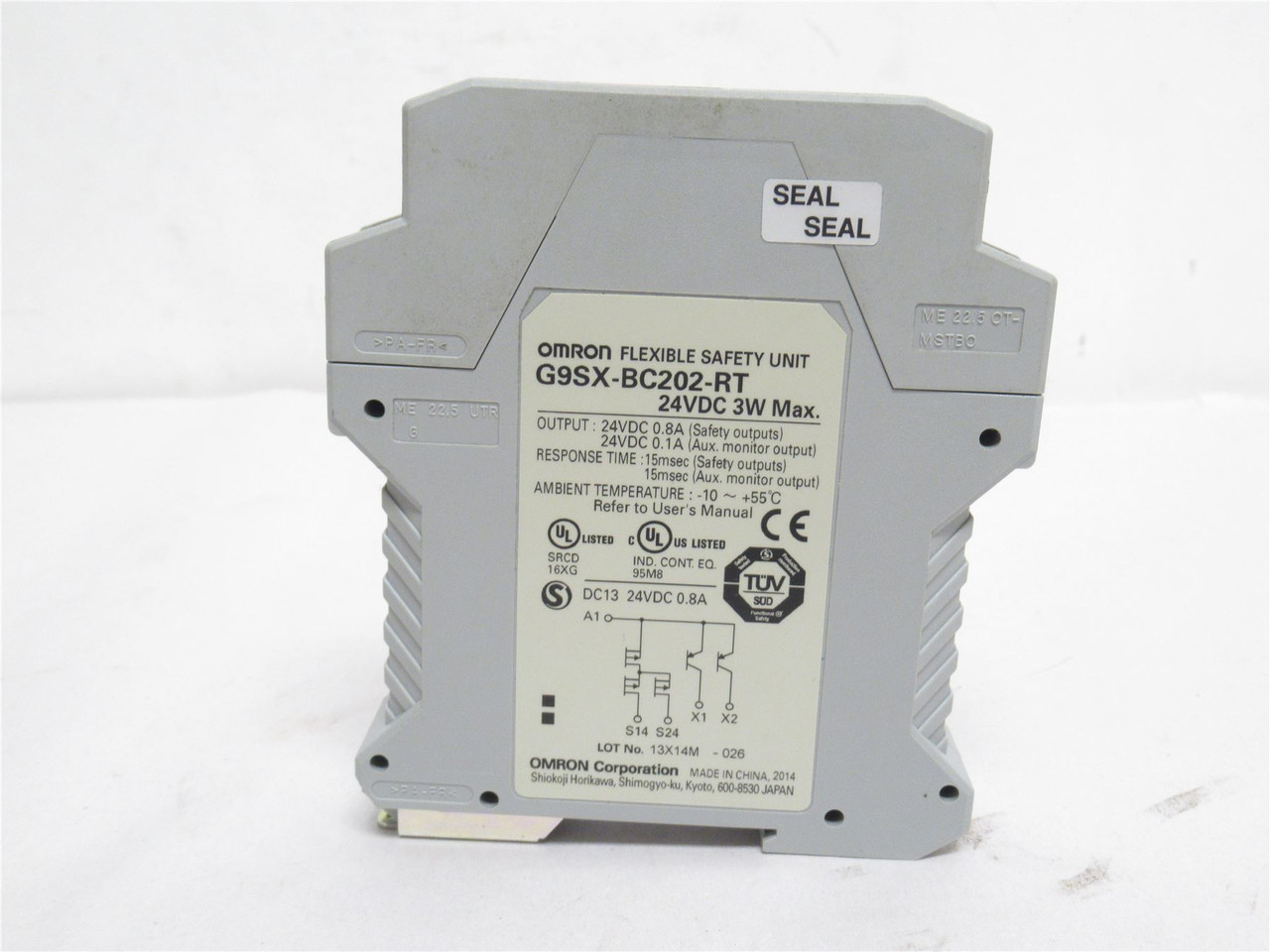Omron G9SX-BC202-RT; Machine Safety Controller Relay; 24VDC