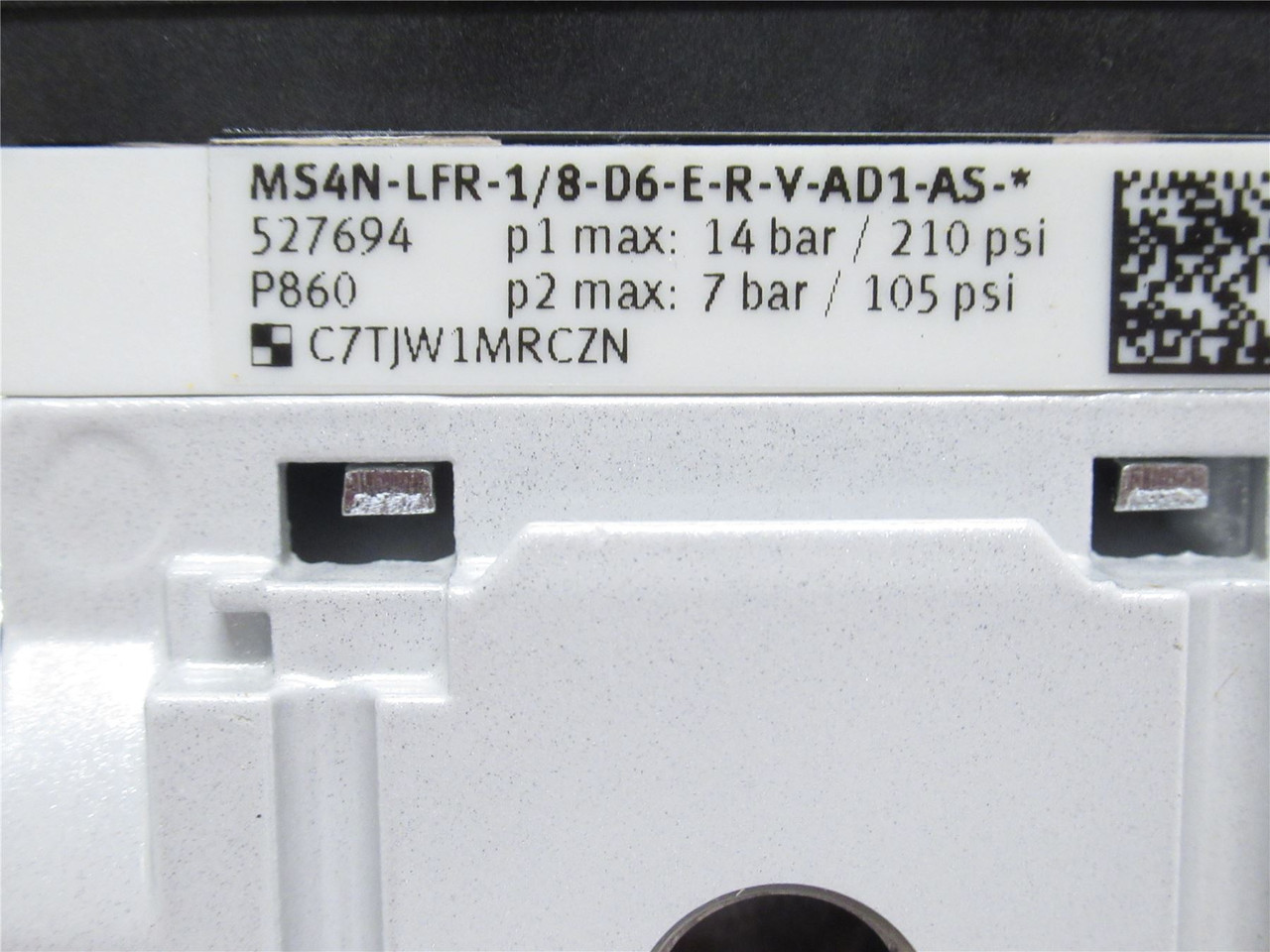 Festo MS4N6FR1/8D6ERVAD1ASWR; Regulator Assy; 210PSI; 1/4NPT