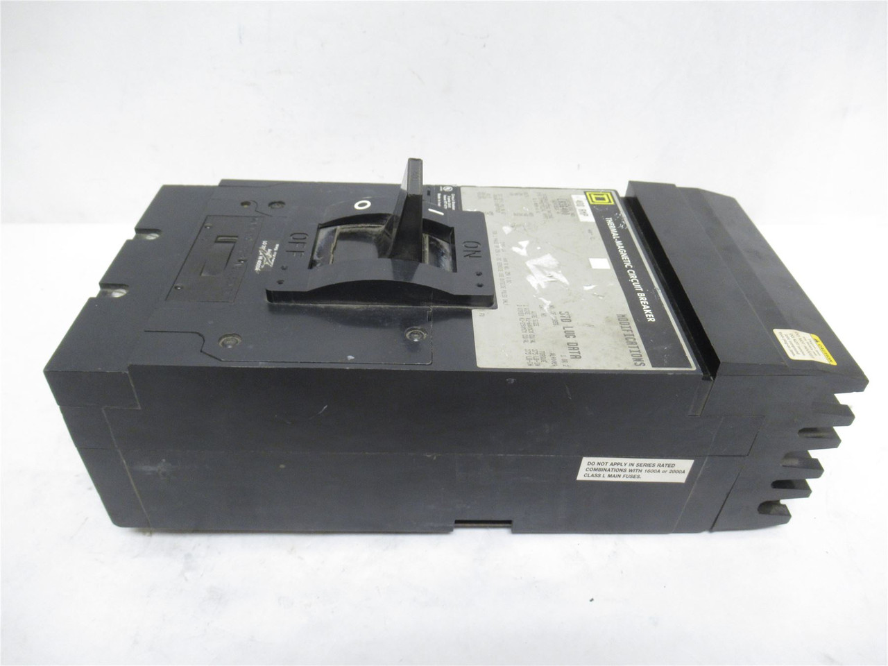 Square D LA36400; Circuit Breaker; 400A; 3P; 600VAC; Frame: LA