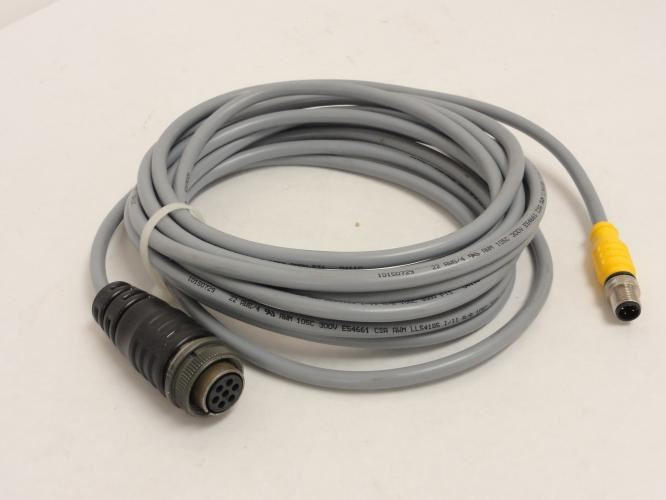 TURCK U-25669; Molded Cordset; Hybrid; 18' Long