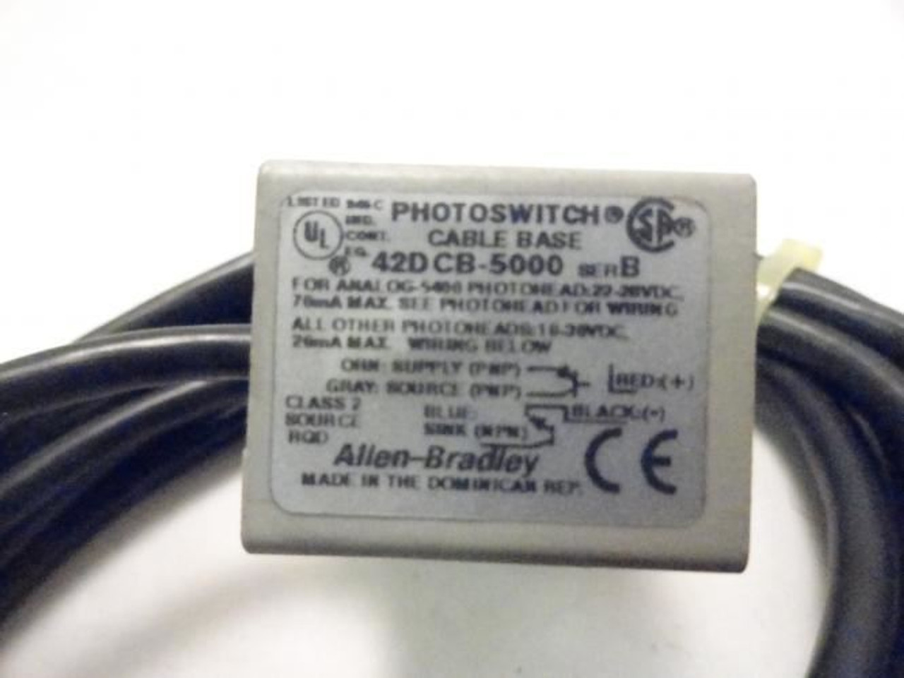 Allen-Bradley 42DCB-5000; Photoelectric Power Base 3M