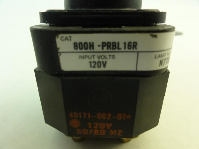 Allen-Bradley 800H-PRBL16R; Red Illuminated Push Switch SER F