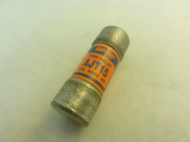 Amp-Trap AJT15; Time-Delay Fuse; 15A; 600VAC