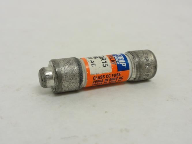 Amp-Trap ATQR15; Time Delay Fuse; 15A; 600VAC; 300VDC