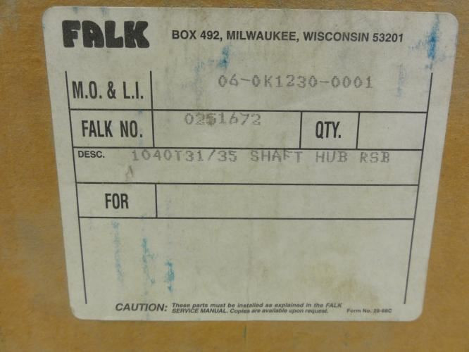 Falk _0251672; Shaft Hub RSB 1040T31/35 (No Bolts)