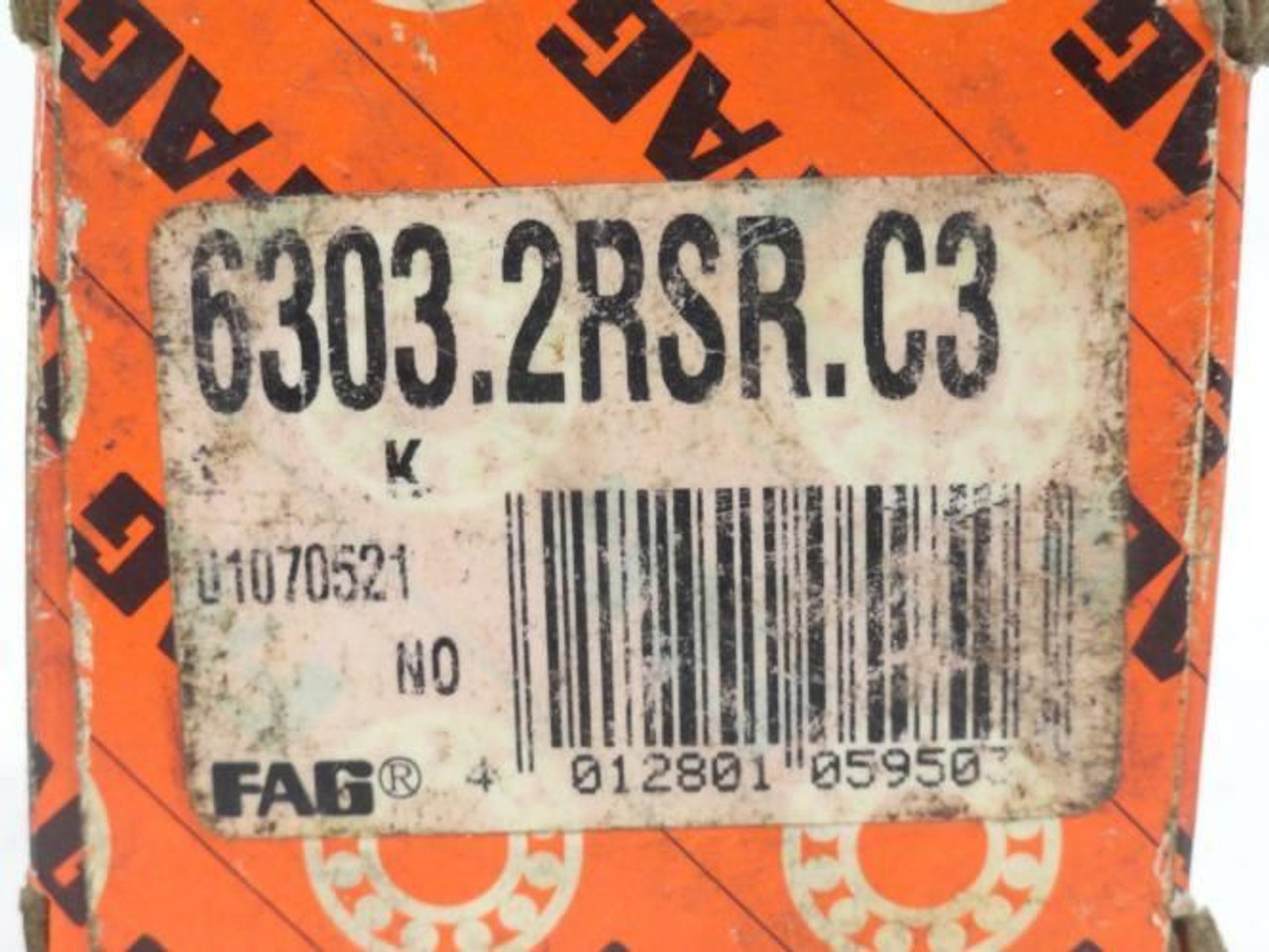 FAG 6303.2RSR.C3; Ball Bearing; 17mmID x 47mmOD x 14mm Wide FAG 6303.2RSR.C3; Ball Bearing; 17mmID x 47mmOD x 14mm Wide