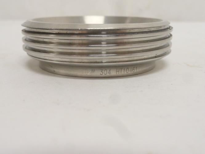 MFG- 15-G200; Short Threaded Bevel Seat Ferrule; 2"; SS-304