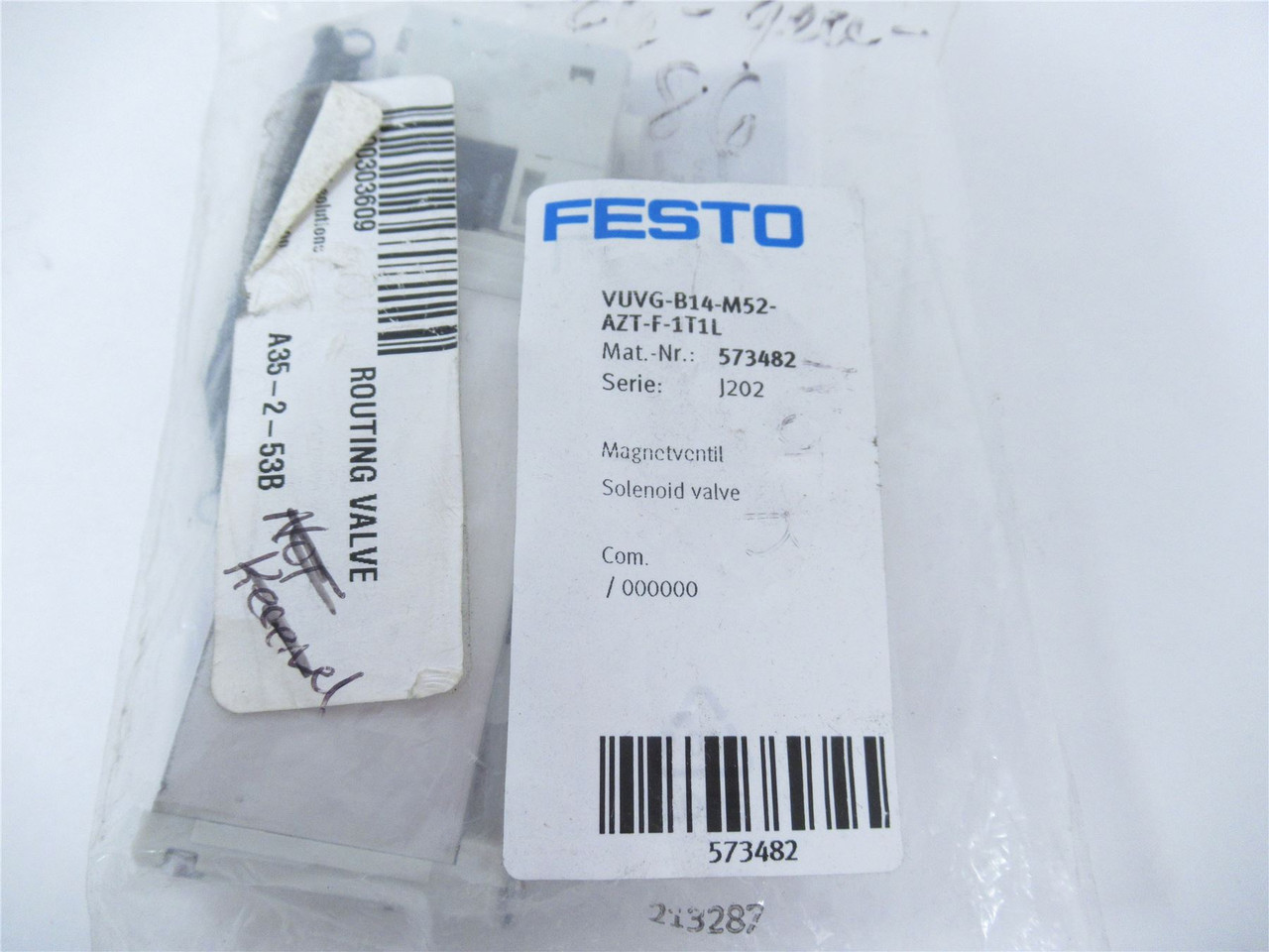 Festo VUVG-B14-M52-AZT-F-1T1L; Solonoid Valve 24VDC 573482