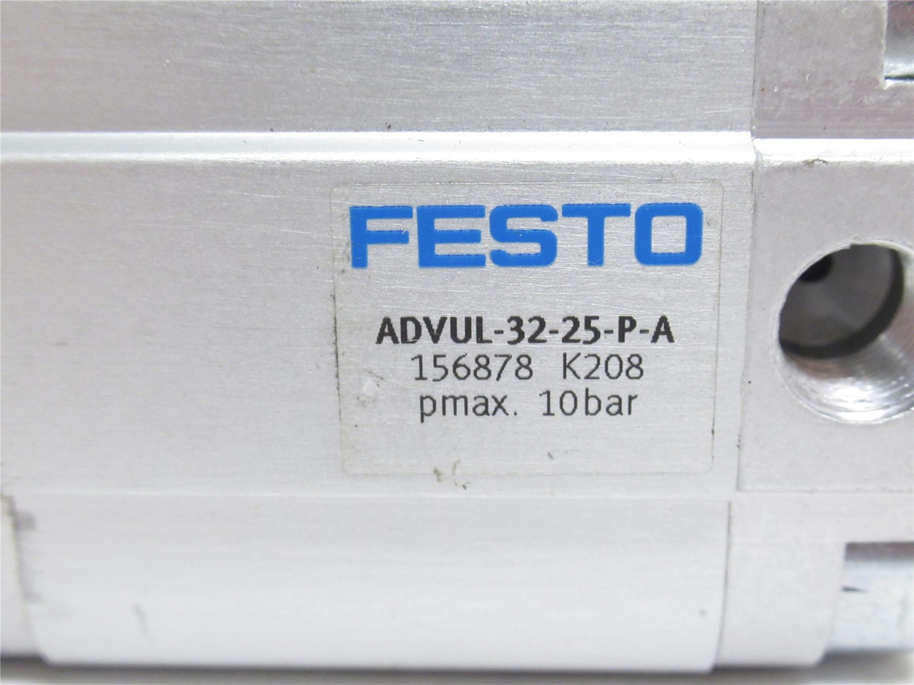 Festo ADVUL-32-25-P-A; Air Cylinder; 32mmID x 25mm Stroke Festo ADVUL-32-25-P-A; Air Cylinder; 32mmID x 25mm Stroke