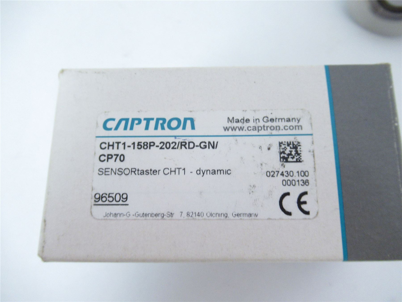 Captron CHT1-158P-202/RD-GN/CP70; Pushbutton Capacitive