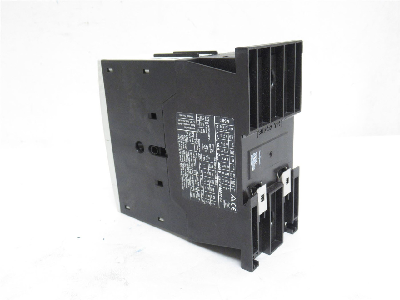 Eaton XTCE040D00WD; Contactor 40A; 3P; 600VAC; Coil: 48-60VDC