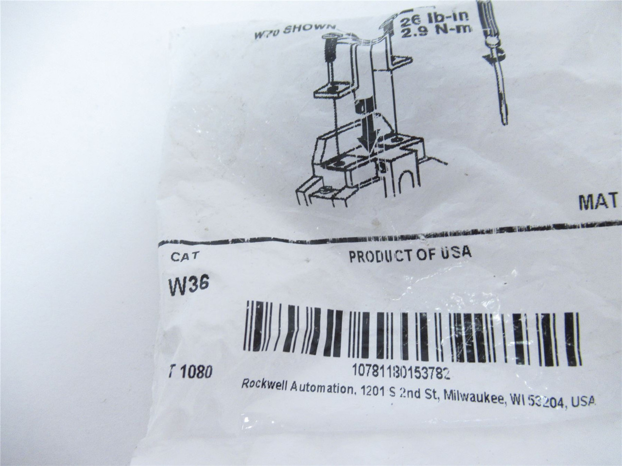 Allen-Bradley W36; Overload Heater Element