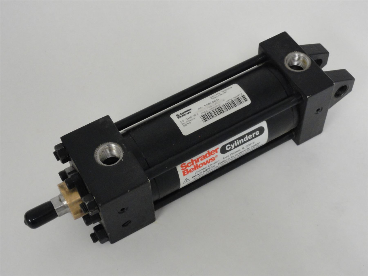 Schrader Bellows 1H000038023; Cylinder; 1.5" Bore; 4" Stroke Schrader Bellows 1H000038023; Cylinder; 1.5" Bore; 4" Stroke