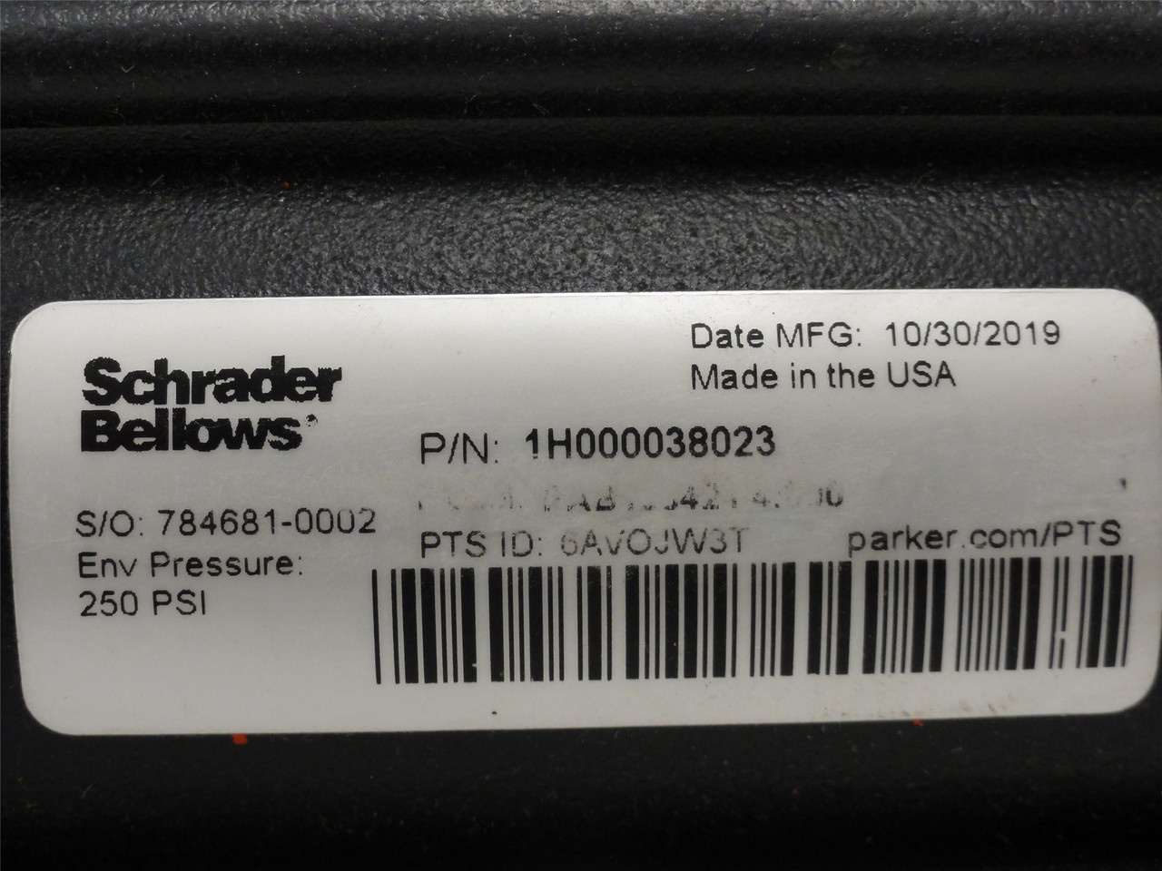 Schrader Bellows 1H000038023; Cylinder; 1.5" Bore; 4" Stroke Schrader Bellows 1H000038023; Cylinder; 1.5" Bore; 4" Stroke