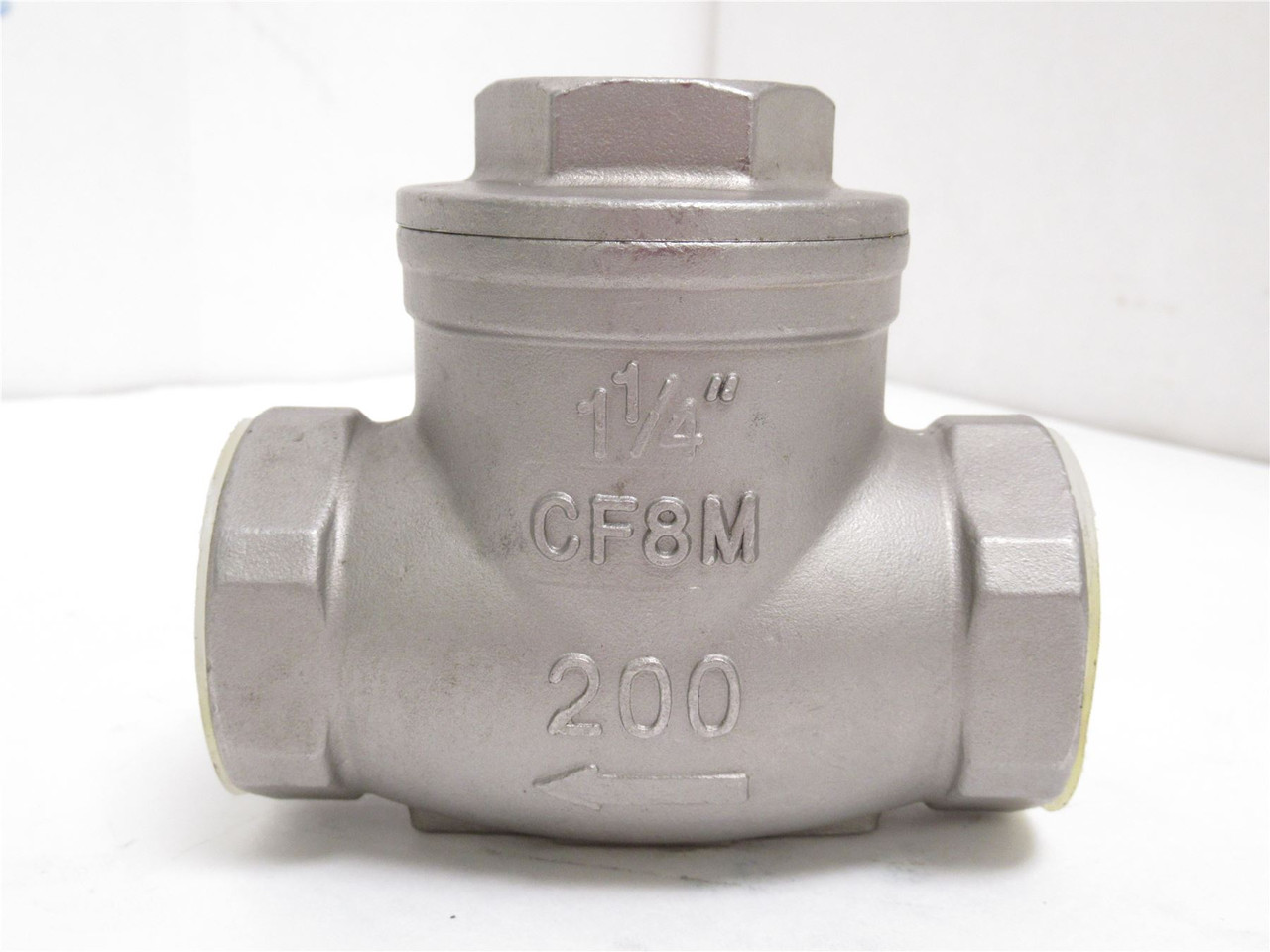 Sharpe SV20276TE012; Inline Swing Check Valve; SS; 1-1/4NPT