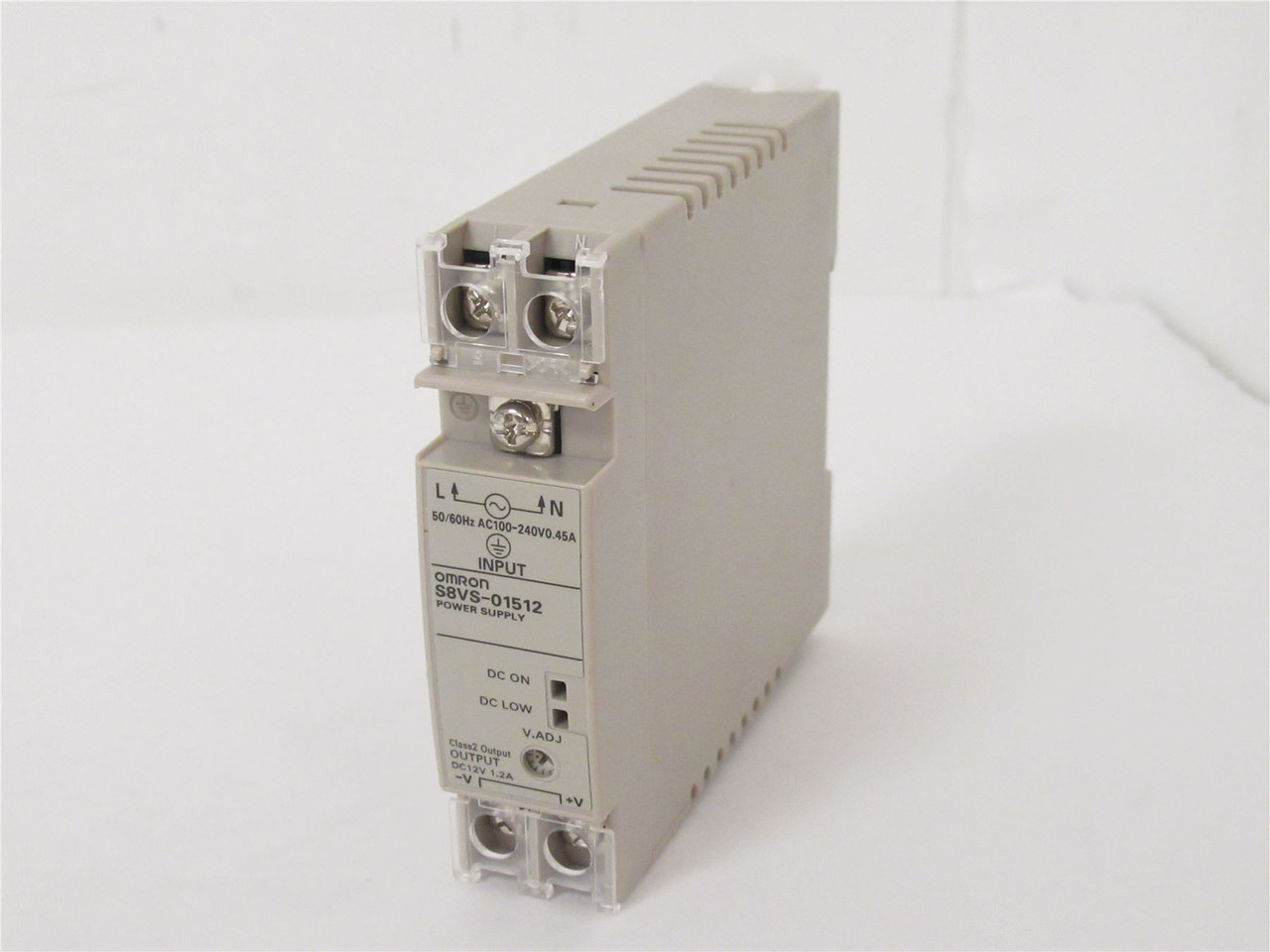 Omron S8VS-01512; Power Supply; 12VDC; 15W; 100/240VAC; 1.2A