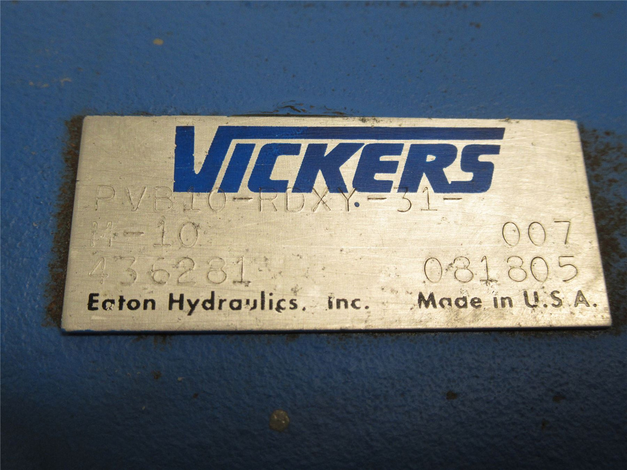 Eaton PVB10-RDXY-31-M-10; Vickers Axial Piston Pump