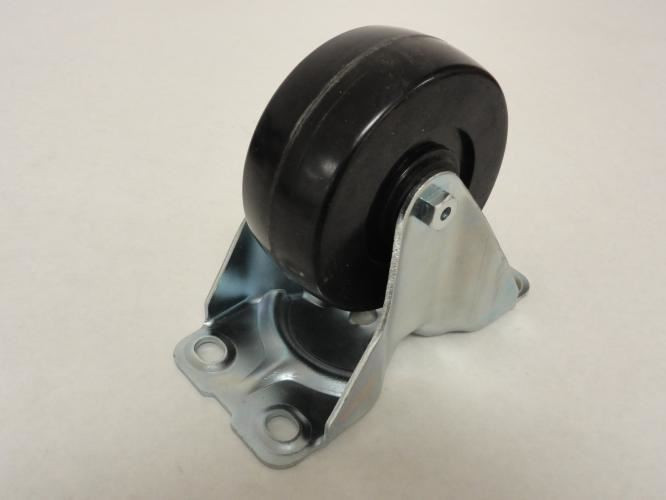 MFG- 1UKR8; Rigid Plate Caster; 200 lb; 4" Diameter