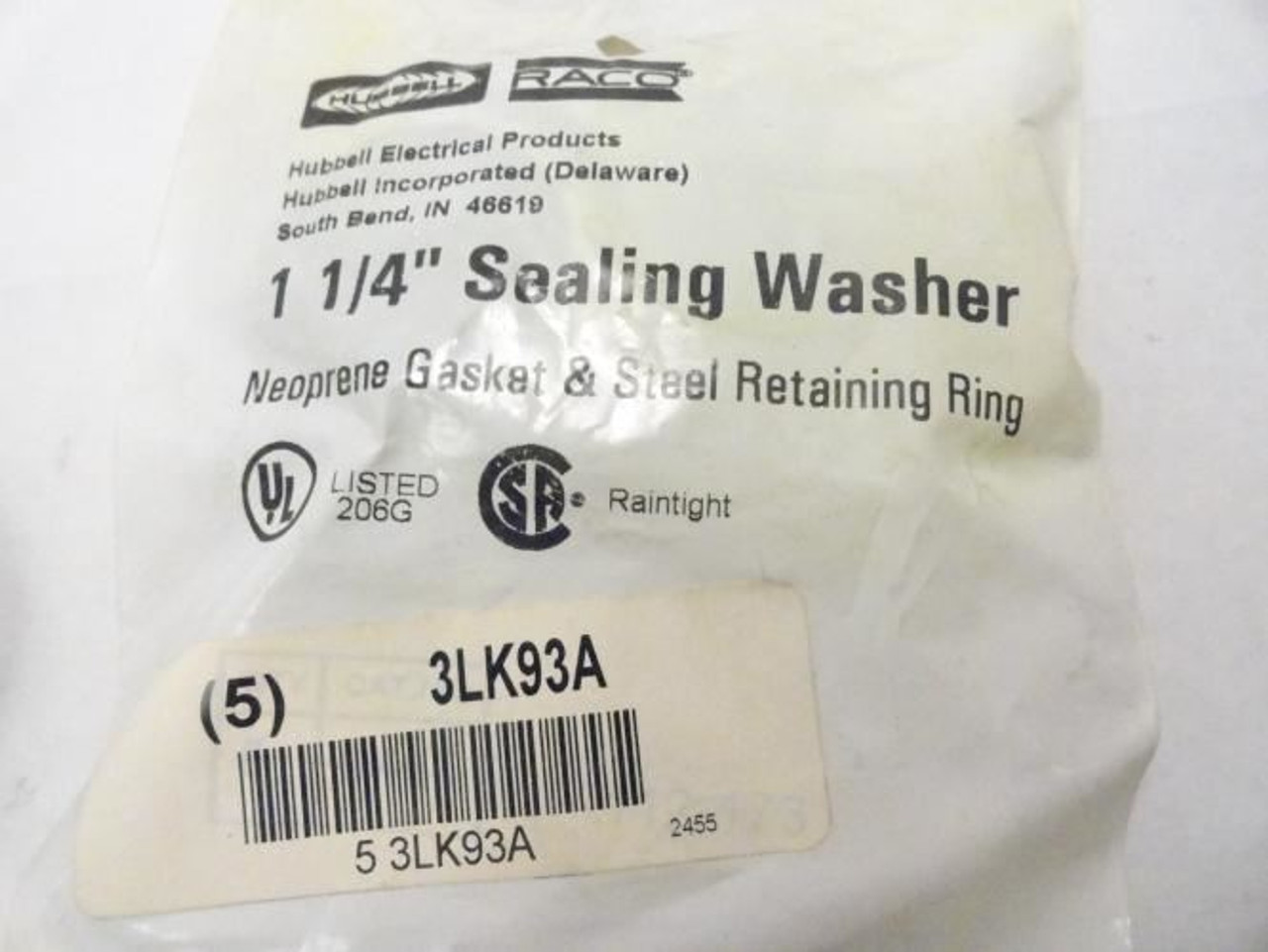 Hubbell 3LK93A; LOT-8 Retaining Ring; 1-1/4"