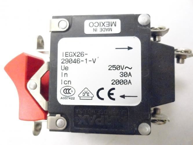 Airpax IEGX26-29046-1-V; Rocker Circuit Breaker 30A 250V