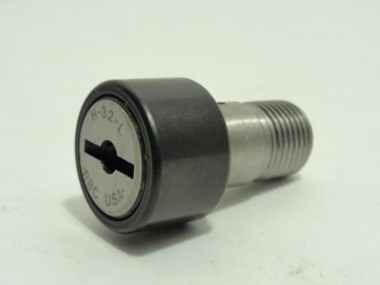 RBC H-32-L; Flat Cam Follower; 1" Roller OD x 5/8" Wide RBC H-32-L; Flat Cam Follower; 1" Roller OD x 5/8" Wide