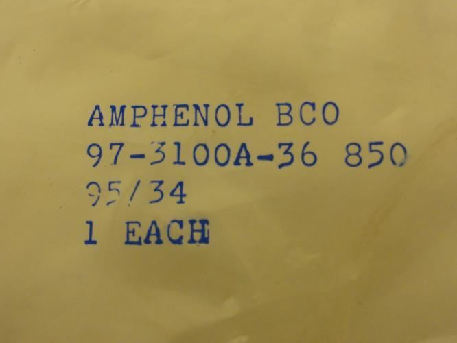 Amphenol 97-3100A-36 850; Circular Shell; Size 36