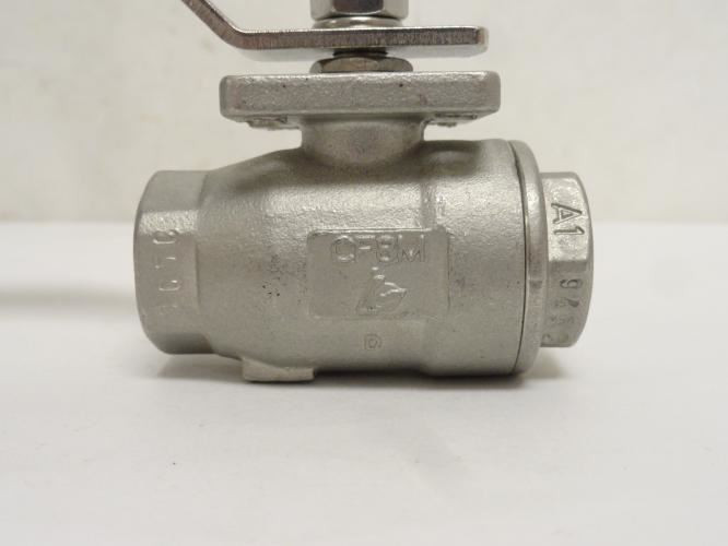 Industry-Std 1WMZ3; Manual Ball Valve; SS; 1/2 FNPT; 2000WOG