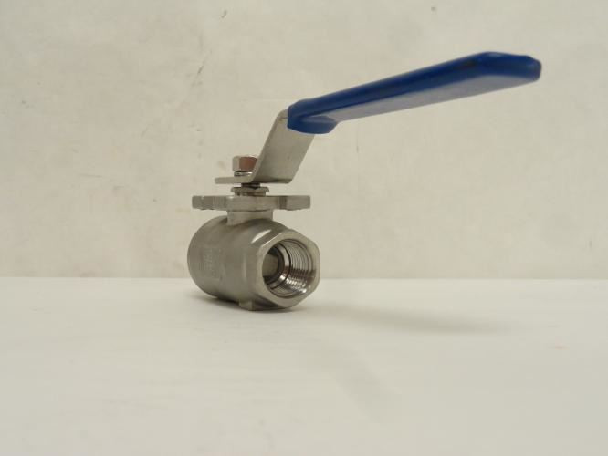 Industry-Std 1WMZ3; Manual Ball Valve; SS; 1/2 FNPT; 2000WOG