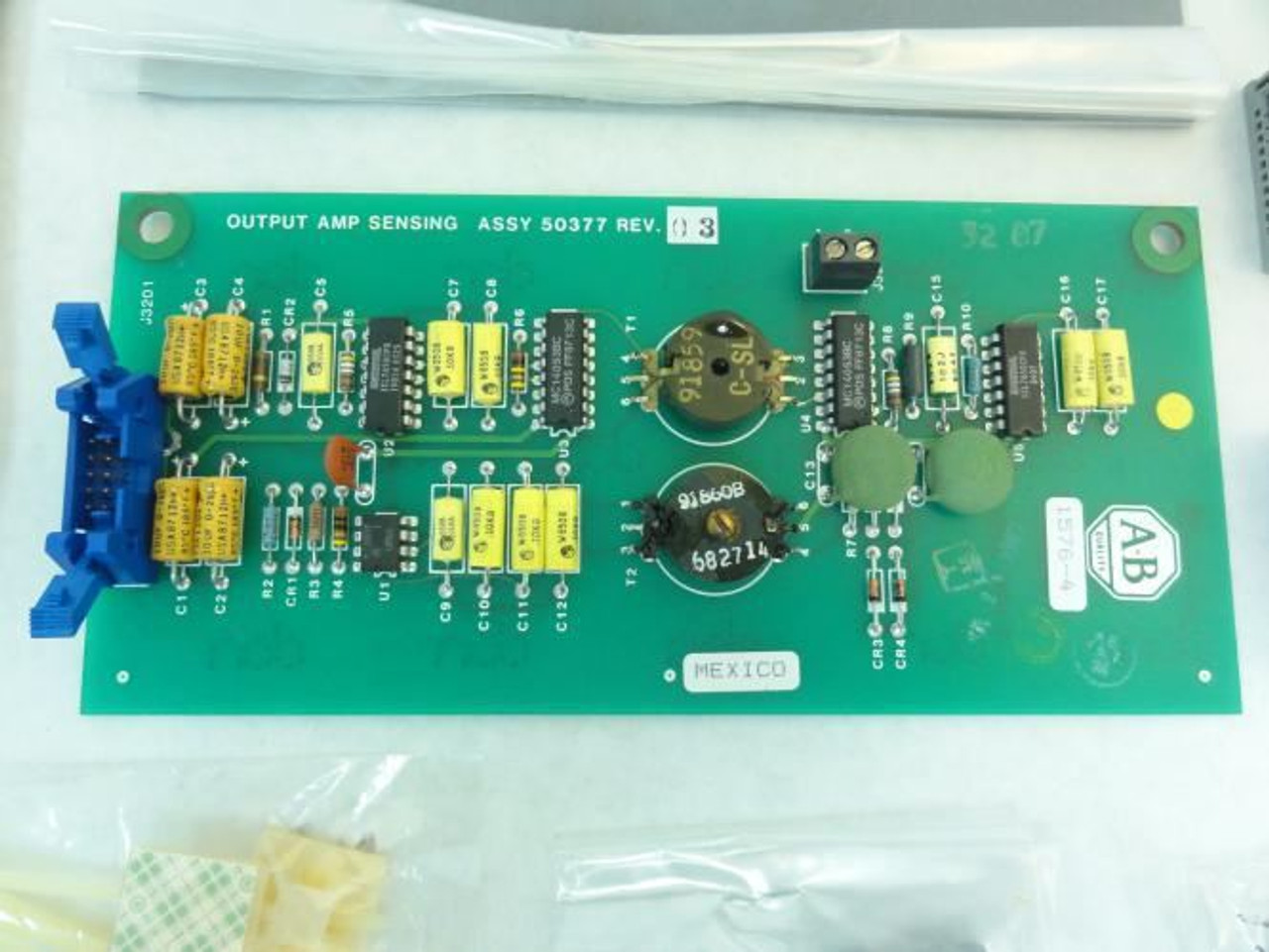 Allen-Bradley 50377; Output Amp Sensing Assy Board; Rev 03