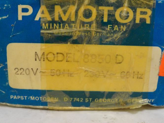 Pamotor 8850D; Miniature Fan; 230VAC