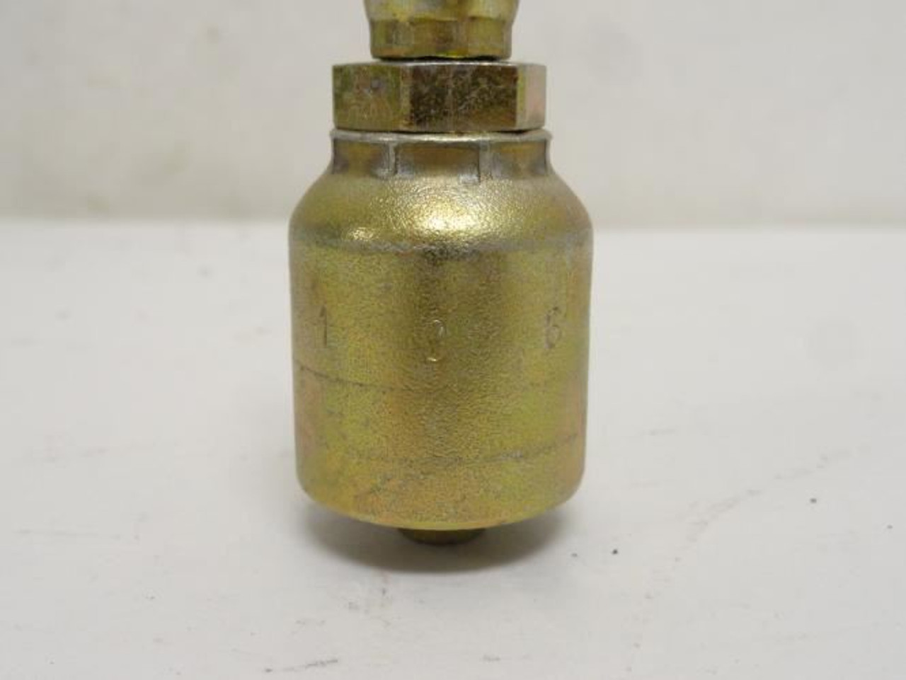 Parker 10643-4-6; Crimp Hydraulic Hose Fitting; 3/8 JIC Swivel Parker 10643-4-6; Crimp Hydraulic Hose Fitting; 3/8 JIC Swivel