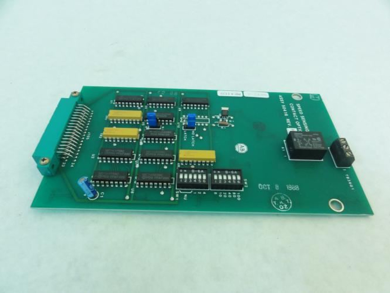 Allen-Bradley 50416rev-4; Speed Sensing Contact Option Board