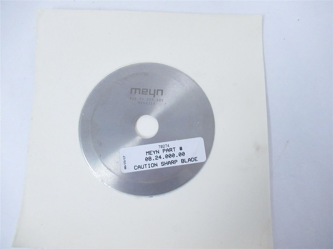 Meyn 08.24.000.000; Poultry Circular Blade-420 SS